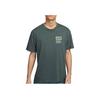 Nike Sport Training American Retro Versatile Simple Loose Casual Comfortable Short Sleeve T-Shirt Men Tops Grey Green FV3491-338