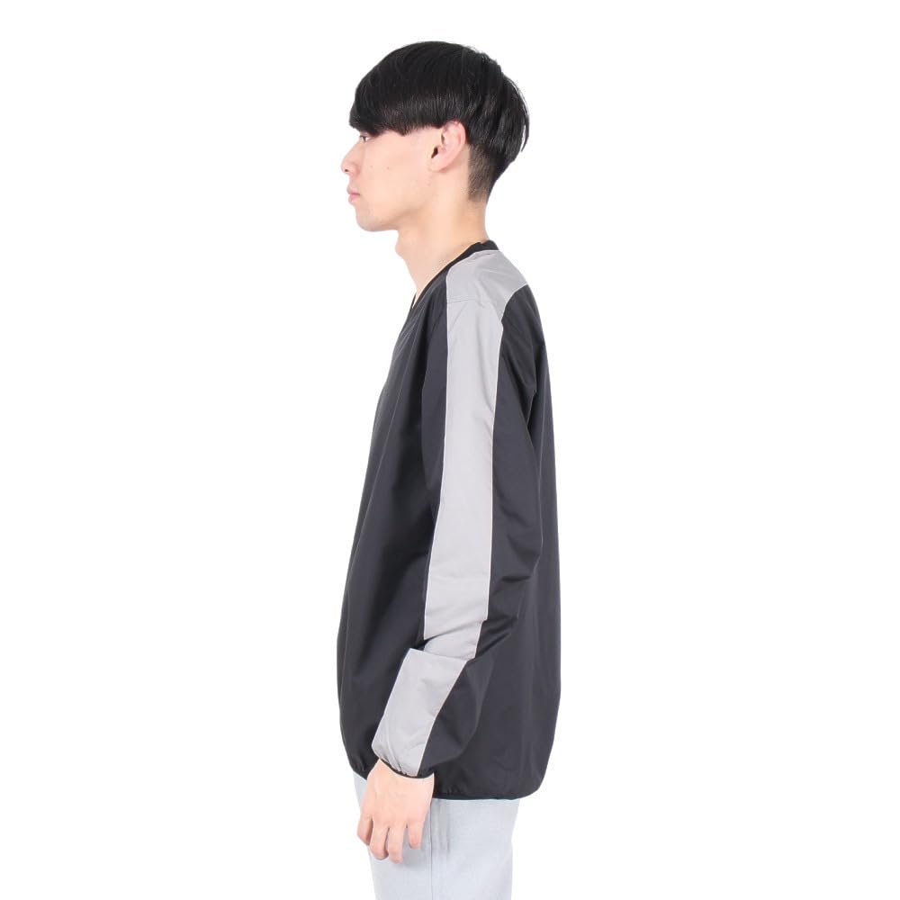 New Balance Men's Soccer Football Piste Coat Jacket (JMTF9405) Black Size L - Round Neck Style