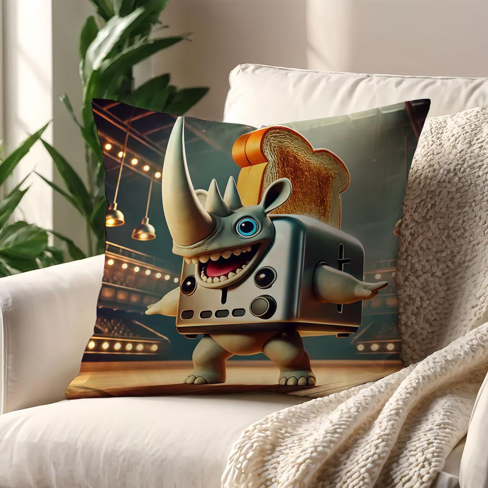 Italian BBrainrot Animals Meme cushion cover For Pillow Printing Sofa Decoration Home Car Room Coffee Office Nordic Simplicity