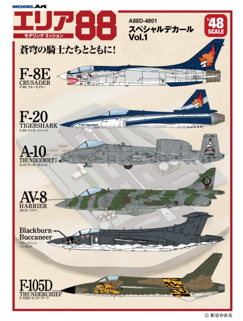 Modelart Area 88 Special Decal Пластиковая модель Decal 1/48 Vol.1 A88D-4801 (Самолет)