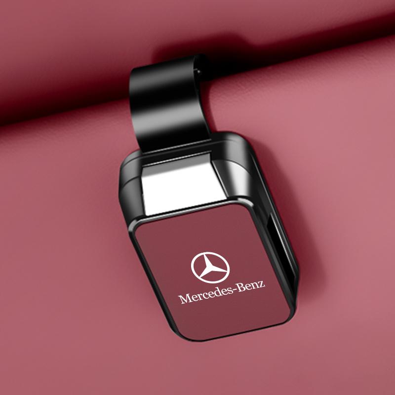 Car Sunglasses Holder Glasses Ticket Card For Brabus Mercedes Benz AMG Smart W205 C300 W203 W206 W108 W124 W126 W140 Accessories CG1