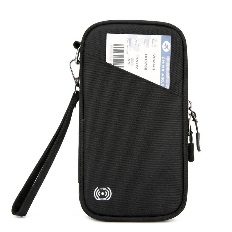 Lightweight Anti-Theft Passport and Travel Wallet with Large Capacity and Multi-Function Storage
