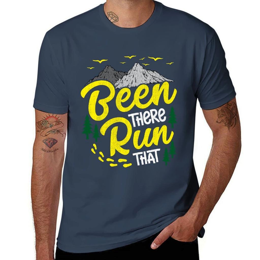 Been There Run That Running Tshirt Active Sports Short Sleeve Cotton Shirt