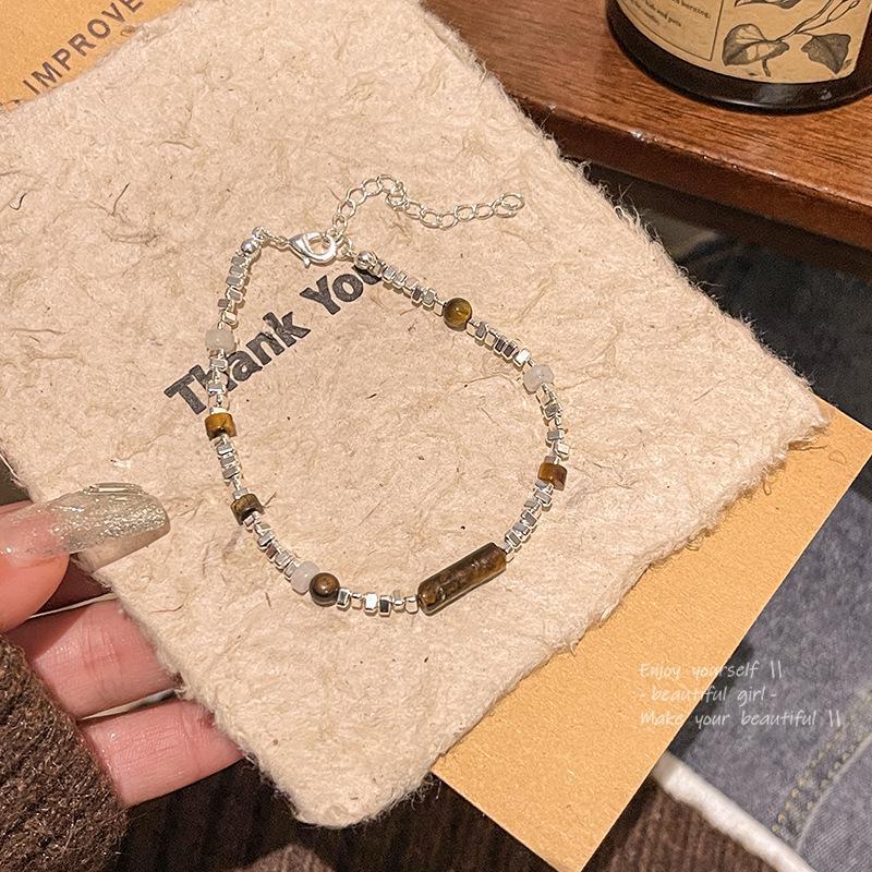 Корейский высококачественный браслет из жемчуга и титановой стали для женщин