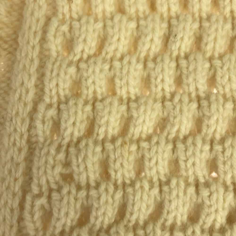 Джон Моллой 90-е Старый Вязаный цельный бежевый Туника Женский Б/У