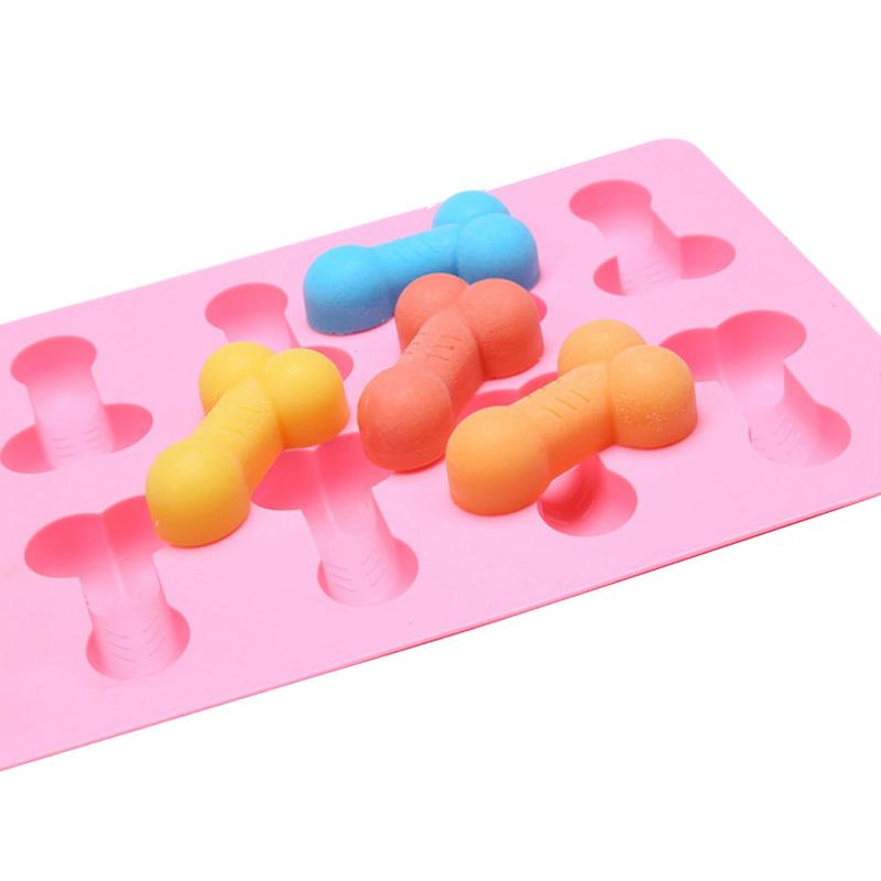 Dick Ice Tray Sexy Penis Cube Cake Mold Silicone  Candle Moulds Sugar   Dropshipping Craft Tools Chocolate Ice Cube