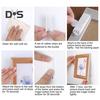 12 Pairs Picture Hanging Strip Heavy Duty Sticky Picture Hanger Removable No Nails Adhesive Photo Frame Mounting Artwork Poster Wall Hanging Tape