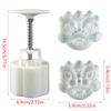 2Pcs 75G Cookie Stamp Chinese  Year Mooncake Mold Set Dragon Ru Yi Diy Hand Press Fondant Pastry Household Kitchen Tool Party