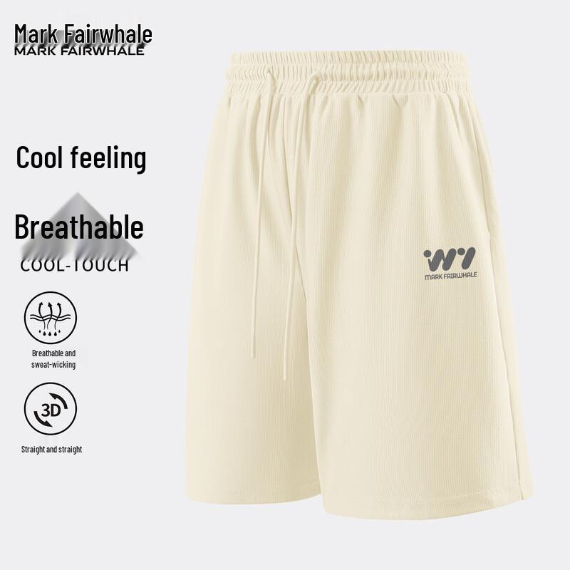 Mark Fairwhale Men's Waffle Ice Silk Casual Sports Shorts