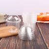 50pcs 250/360/500ML Disposable Cake Cup U Shaped Dessert Cup Drinkware Ice Cream Cup  Pudding