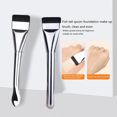 Кисть для тонального крема «Серебряный рыбий хвост» Легкая и тонкая кисть для контура лица Плоская контурная кисть Кисти для тонального крема