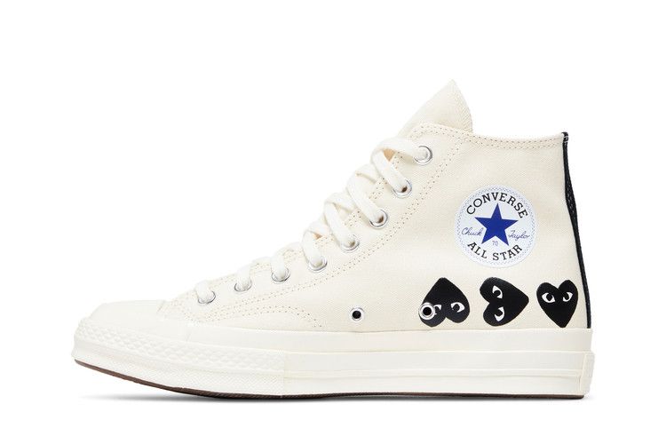 Comme des Garçons PLAY x Converse Chuck 70 High 'Multi Heart - Milk Bl