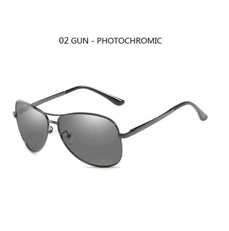 Photochromic Sunglasses Men Polarized Driving Pilot Chameleon Vintage Sun Glasses Women Male Change Color Day Night Vision Uv400