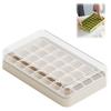 YonTens Ice Cube Tray, Ice Maker, 28 Small Ice Cubes, Ice Making Container with Lid, Easy To Remove, Press To Release, Large Capacity, Portable, Recta