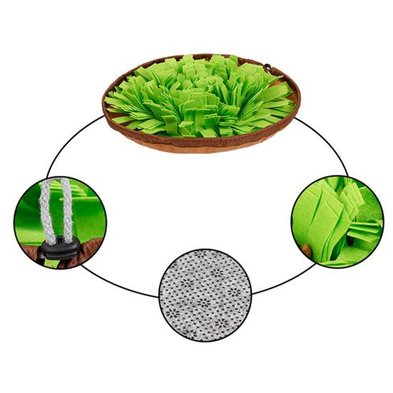 Коврик для обнюхивания собак, складной коврик для медленного кормления, интерактивная игрушка-головоломка, нескользящая собака