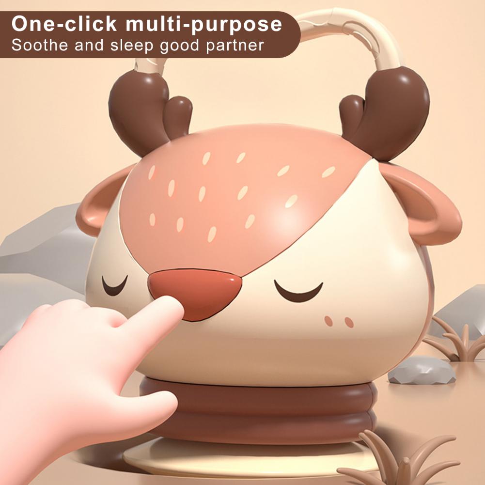 Cartoon Deer Accordion Baby Music Toys Early Education Instrument Electronic Vocal Toy Kids Educational Soothe Toy Children Gift