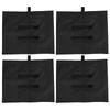 4PCS Oxford Cloth Durable Black Tent Fixed Sandbag Large Capacity Good Leakproof Outdoor Sunshade Umbrella Sand Bag