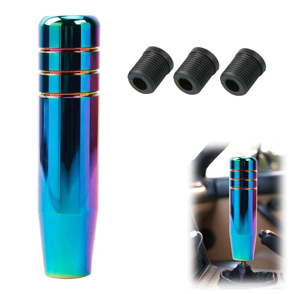 TokTech Ручка переключения передач 130 мм Удлинитель ручки переключения передач Ручка рычага переключения передач автомобиля Алюминиевая ручка переключения передач Автомобильный шифтер с универсальным адаптером переключения передач M8M10M12 Подходит