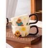Cute and Cute Cartoon Bear Cup Ceramic Mug Household Coffee Water Cup Breakfast Cup Couple Drinking Water Cup