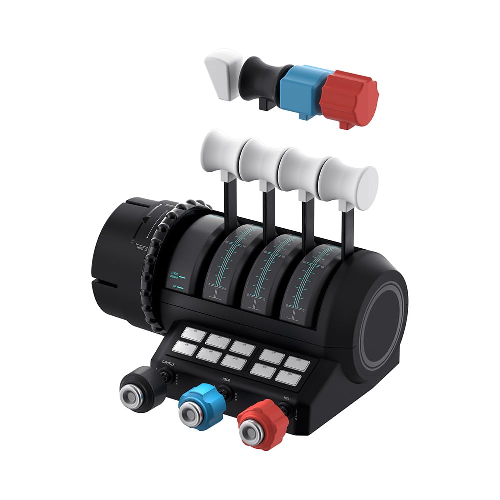 Turtle Beach Контроллер дроссельной заслонки штурвала совместимый с Xbox Steam Windows PC VelocityOne Симулятор полета Черный/Черный [Официальный Xbox]