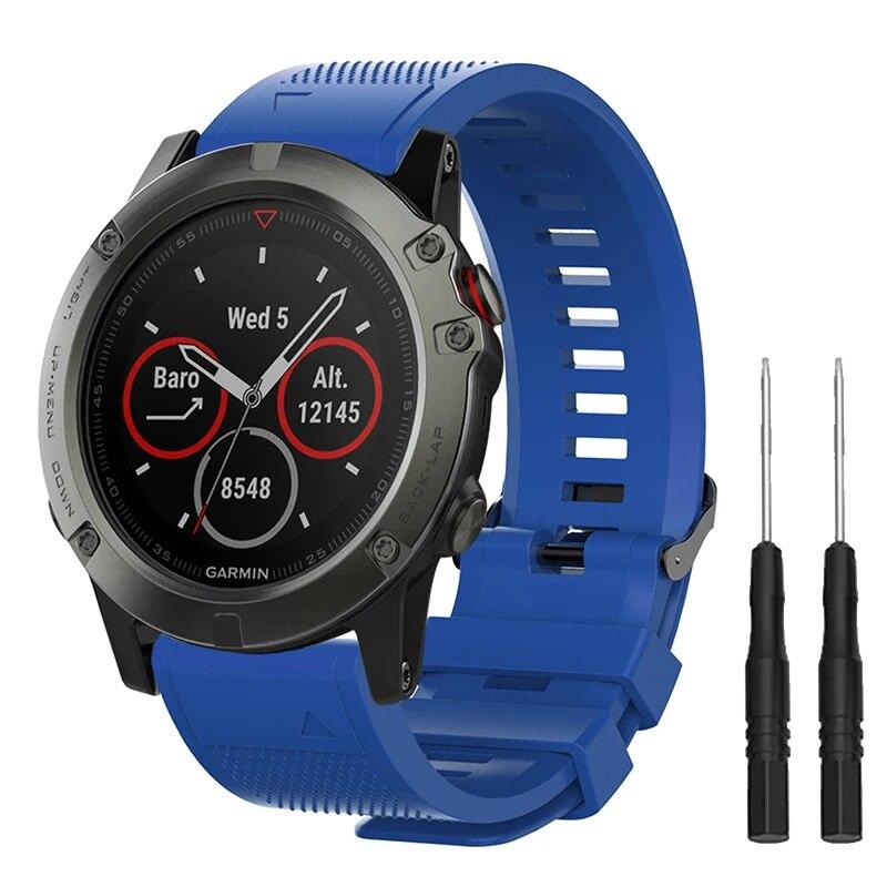 Быстросъемный ремешок для Garmin Fenix ​​3 5 5X 5S Plus 6 6X 6S Pro 7 7S 7X 945, ремешок для умных часов 26, 22, 20 мм, силиконовый браслет
