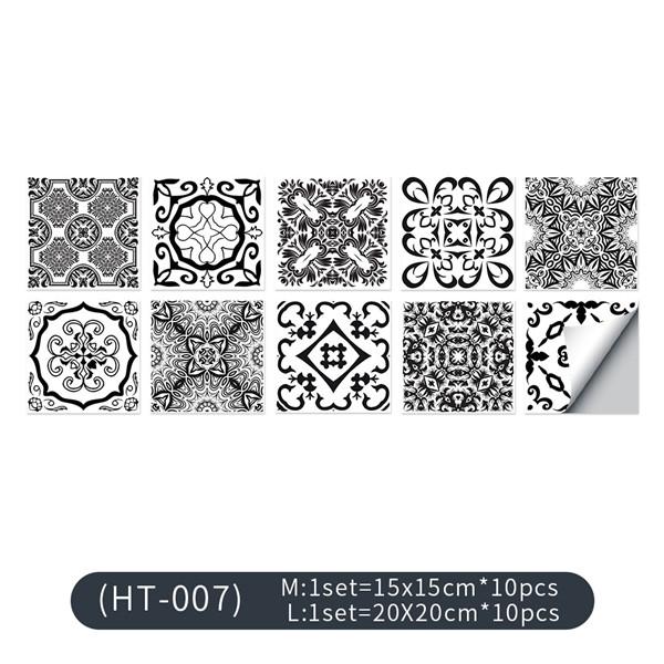 Mandala Tile Stickers Self-adhesive Wall Stickers Tile Paste Waterproof Oil-proof Wall Sticker Furniture Stickers Wallpaper