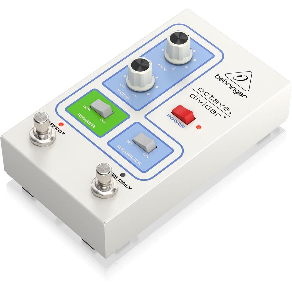 Behringer Classic Style Octave Pedal Recreates the Legendary Circuit Equipped with Various Functions Robust Housing OCTAVE DIVIDER WHITE 70's
