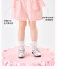 B. Duck yellow duck children's clothing with ruffle edge design, girls' pink casual summer shorts