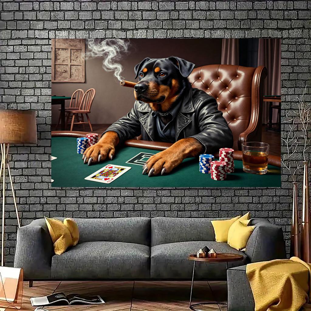 Cool Dog Brand Table Theme digital printing polyester wall tapestry suitable for use in living rooms bedrooms offices bars party
