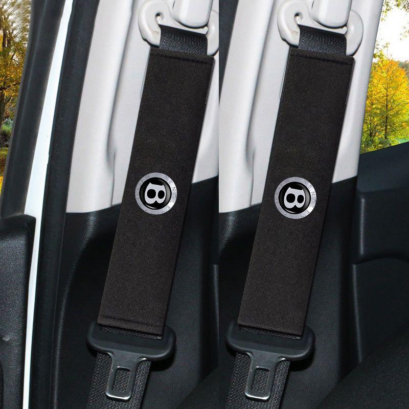 Suede for New Bentley Flying Hurtling Spur Continental GT Car Cervical Spine Headrest Neck Pillow Seat Belt Protect ShoulderPads