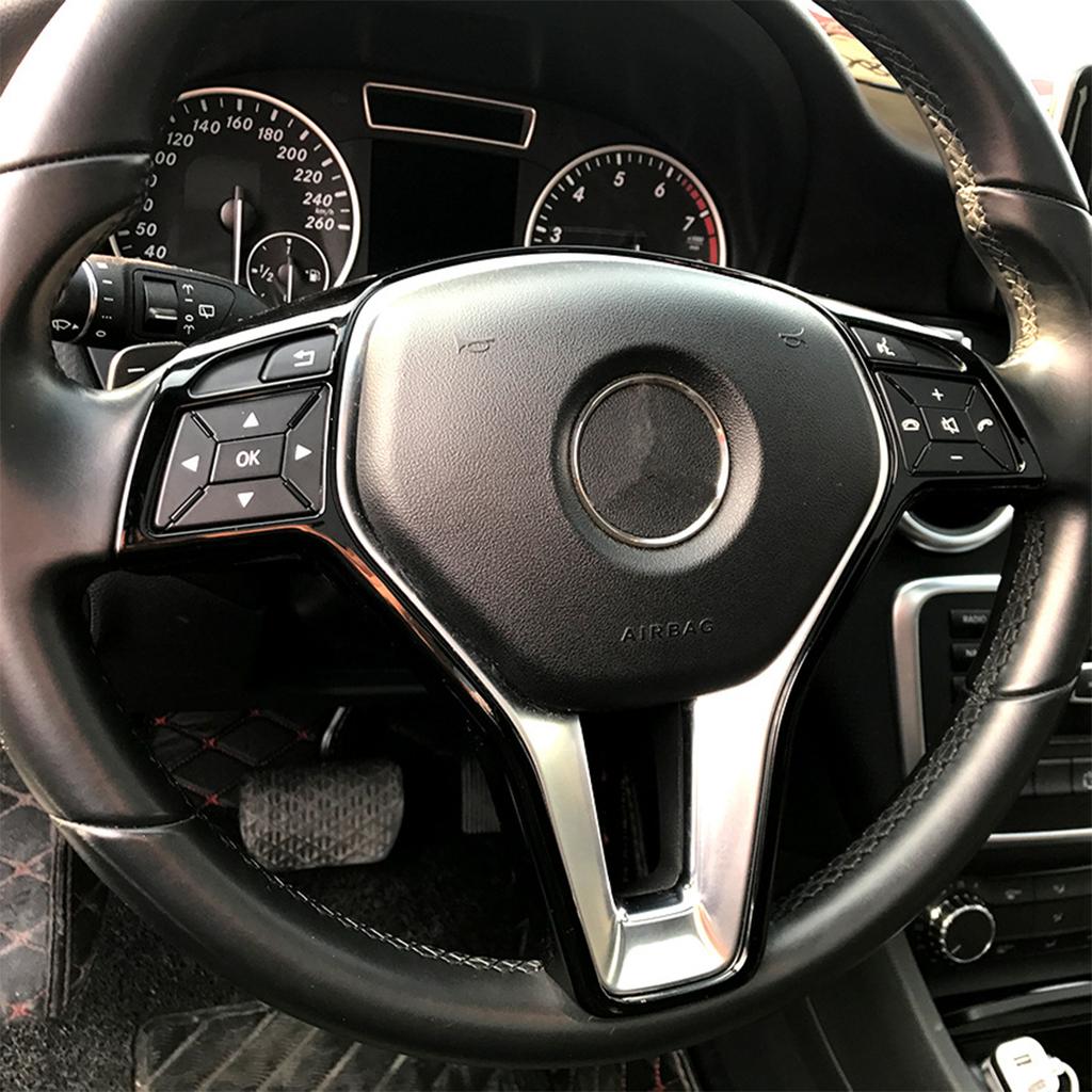 Для Mercedes-Benz ABCE Cla Cls Gla Glk Class W176 W246 W204 W207 W218 X156 Car-Styling рулевое колесо Панель Рамка Крышка Отделка