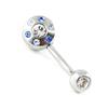 Les Trésors De Lily [H9200] - Body Piercing 'Déesse' Blue White