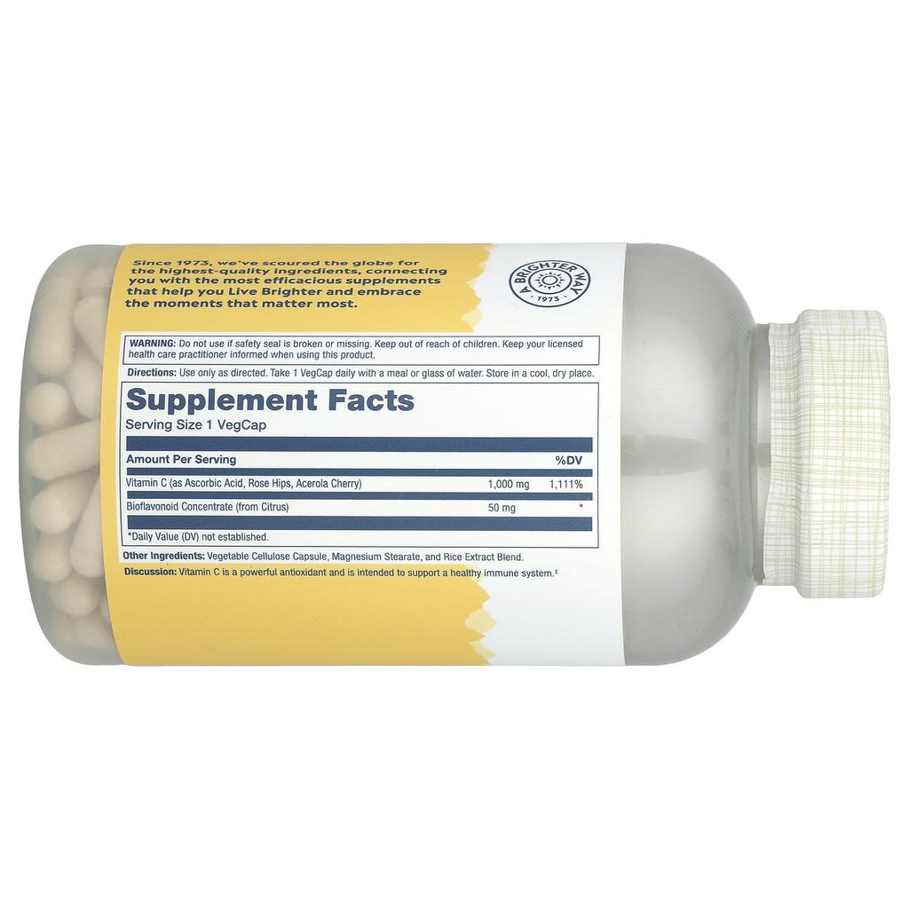 Vitamin C with Bioflavonoid Concentrate, 1,000Mg, 250 Veggie Caps