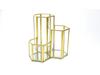 Nordic Style Makeup Brush Holder, Dressing Table Organizer, and Stationery Pen Holder Glass Storage.