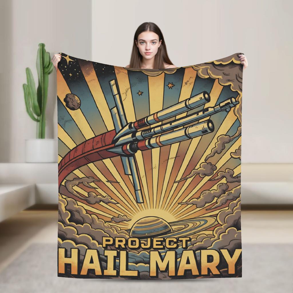 Project Hail Mary blankets Quality Soft Warm Throw blanket Winter Children Bedroom Novelty Bedspread