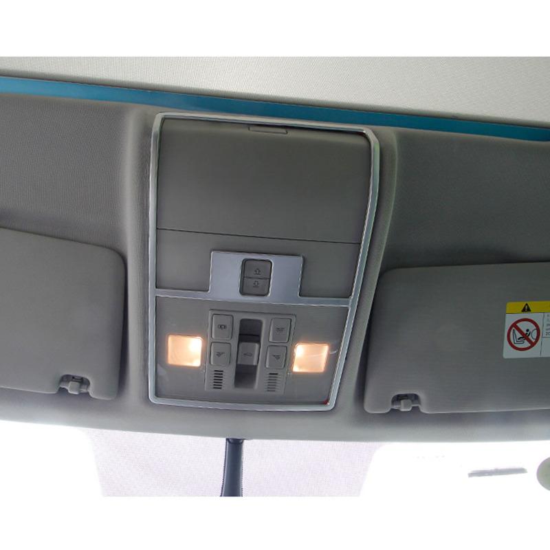 Car ABS Matte Cover Detector Stick For Skoda Kodiaq 2017 2018     Front Head Read Reading Light Lamp Frame Trim