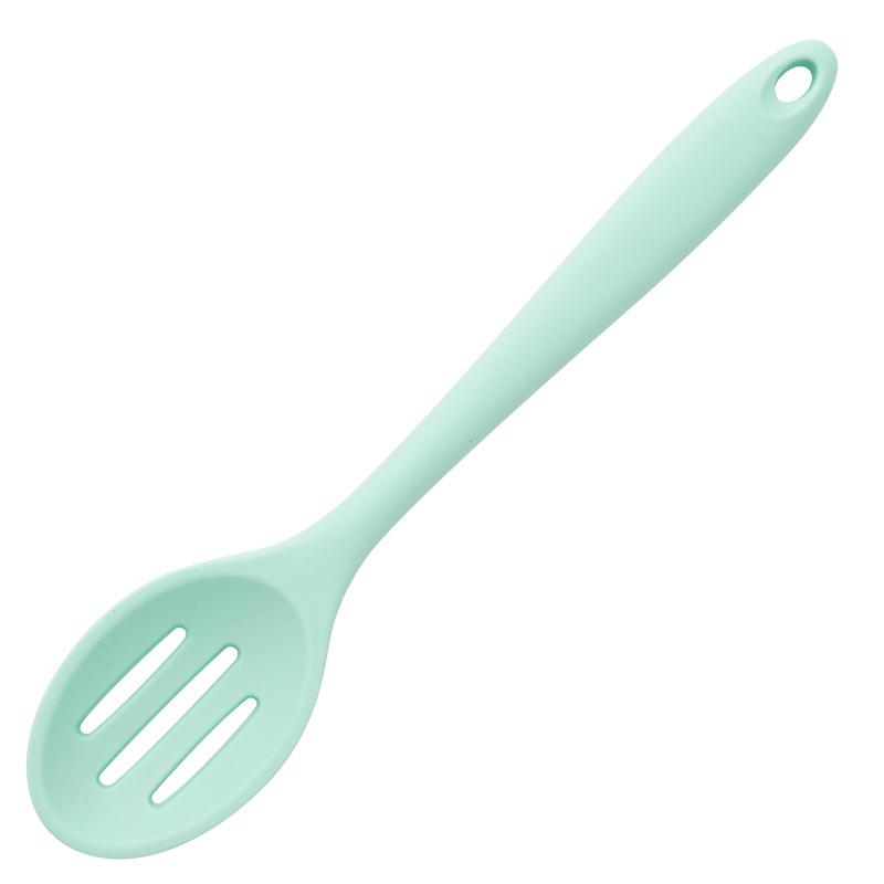 One-piece Silicone spoonHigh-temperature Resistant Cooking Denser Kitchen Utensils Small Soup Spoons Salad Spoons