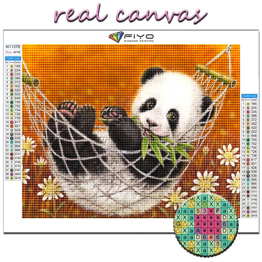 Cross Stitch Kit DIY Diamond Embroidery Animal Panda Diamond Painting Home Decor