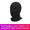 Universal Car Headrest Cover Car Seat Face Mask Ski Mask Halloween Christmas Funny Decoration for Tesla BMW Ford Volkswagen Kia