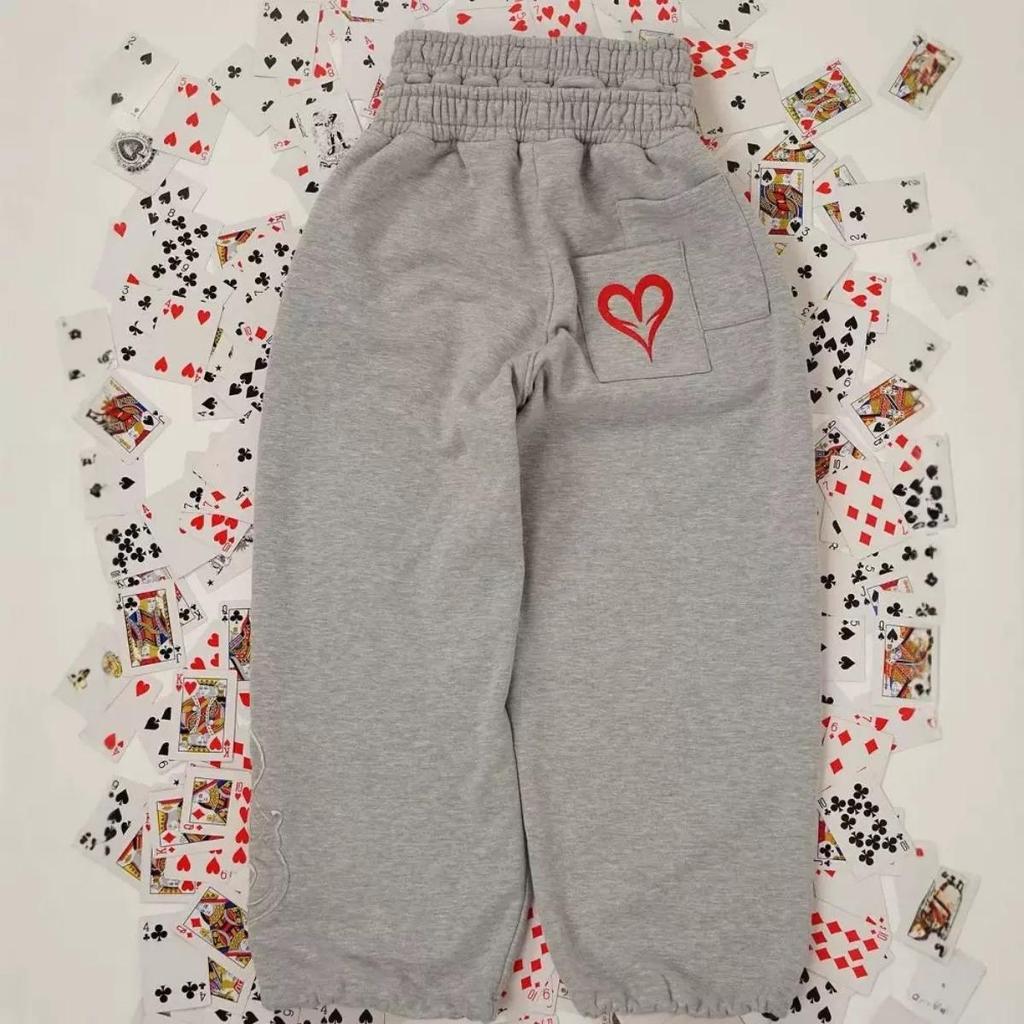 RogueWave Streetwear Y2k Джоггеры с двойной талией, вышитые, свободного кроя, спортивные штаны, мужские и женские, готические, хип-хоп, повседневные штаны