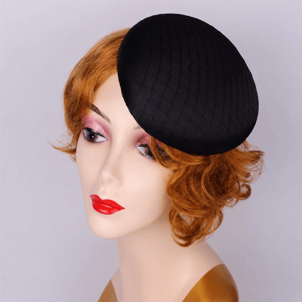 Wide Brim Fascinator Base Headpiece Masquerade Top Hat Vintage Fascinator Hat Photography