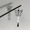 Woman Ink Butterfly Hair Clasp Chinese Style Butterfly Hair Sticks Tassel Hair Fork Hair Chopsticks Hairpin