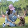 Adjustable Cat Dog Travel Sun Cap Pet Baseball Hat Visor Hat Ear Holes