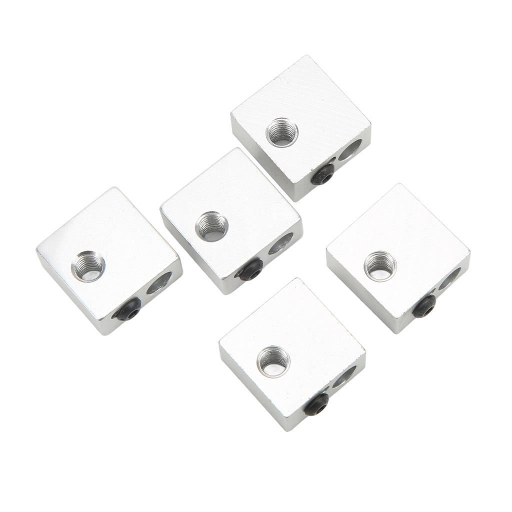 15 Pcs 3D Printer Hotend Kit Stainless Steel Tube Brass Nozzle Heating Block 3D Printer Hotend