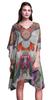 Short Caftan Midi Dress Beach Swimwear Cover Up Womens Kaftan-4X-5X