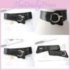 Elegant Womens Leather Waist Belt For Dress And Coat With Elastic Stretch And Cshaped Buckle