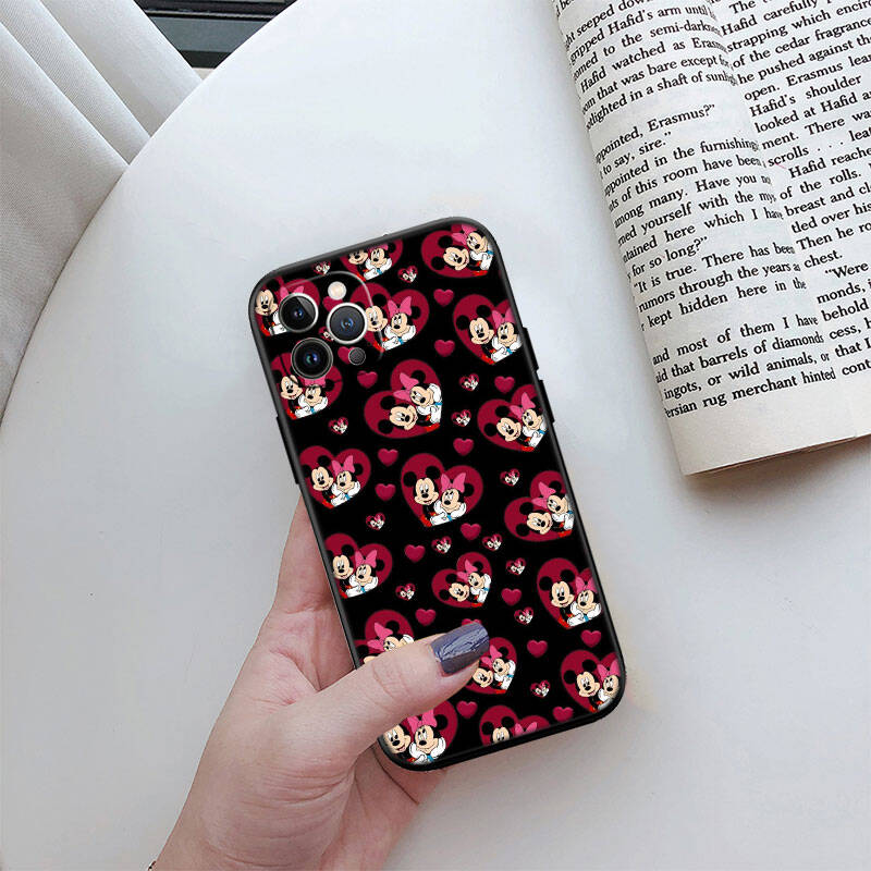 RT57 Mickey Minnie Mouse Phone Case for iPhone 7 8 11 12 13 14 15 16 17 16E XS Pro Max XR X SE Air