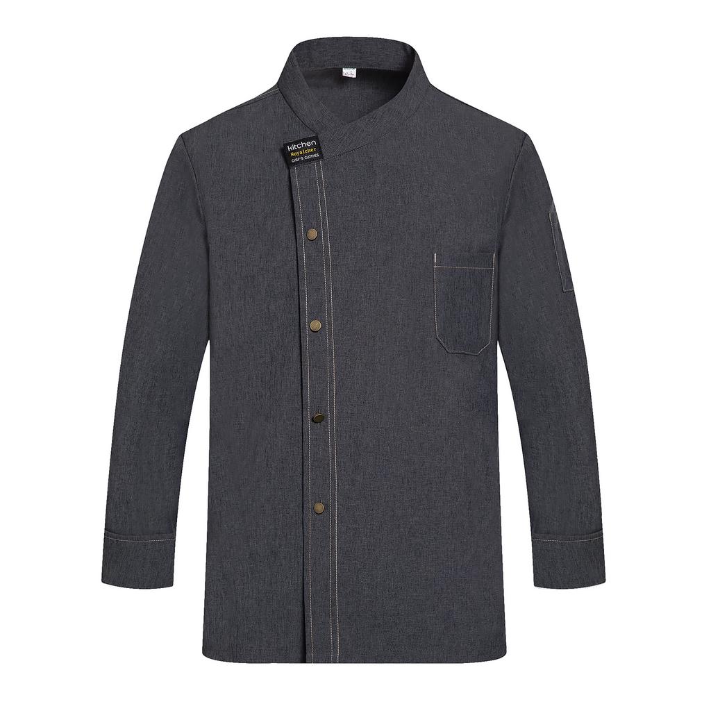 Men and Women Fashion Canteen Restaurant Hotel Chef Work Clothes Long Sleeve Double Breasted Chef Jacket
