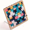 Educational Wooden Puzzles Special-shaped Cat Jigsaw Creative Cat Puzzles  Kids Toy