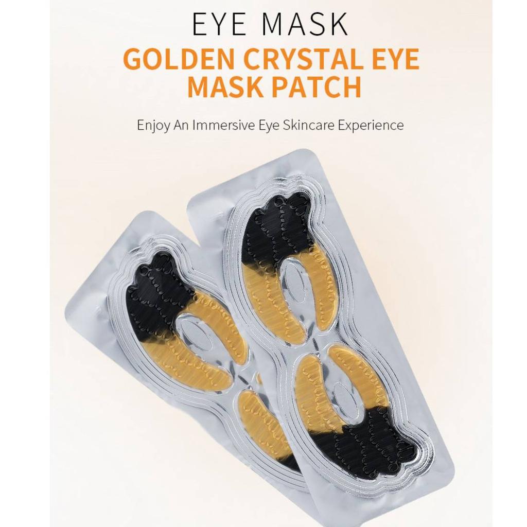 3 шт./5 шт./10 шт./20 шт. кристаллическая коллагеновая Золотая маска для глаз против старения, темных кругов, отечности, патчи для глаз для ухода за кожей глаз
